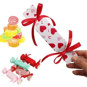 Cake Packing Gift Wrapping Christmas Candy Box Bow Boxes Handle Shape K0A6 - Picture 1 of 17