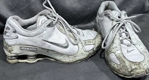 Scarpe da corsa Nike donna Shox Shocks bianche 312681-101 sneakers taglia 8 - Foto 1 di 14