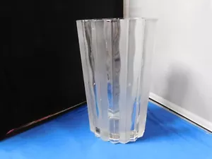 VASO VINTAGE STUDIO NOVA CRISTALLO SMERIGLIATO VETRO 8" - Foto 1 di 4