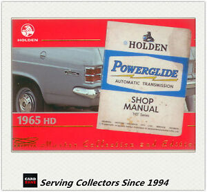HOLDEN MASTER SERIES (II) TRADING CARDS WORK MANUAL CARD WM8