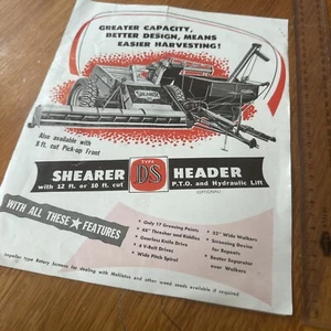 David Shearer Vintage Shearer Type DS Header Brochure  - Bild 1 von 5