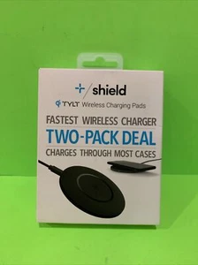 TYLT 10W Qi Shield 2 Pack Slim Fastest Wireless Charging Pads - BNIB) Brand New - Picture 1 of 7