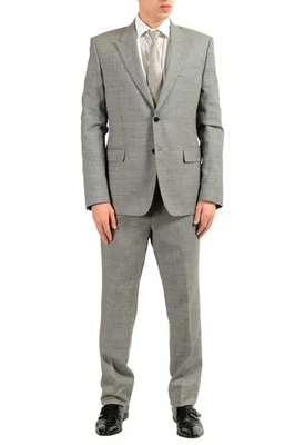 Versace Collection Men's 100% Wool Gray Two Button Suit Size 40 42 44 46 - Image 1 of 4