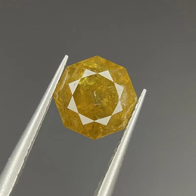 3.00ct  Mali Garnet – Honey Yellow-Chartreuse Octagon Cut - Natural Untreated. - Image 1 of 2