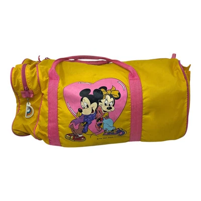 Bolso de Lona Vintage Disney Mickey y Minnie Mouse Amarillo Gimnasio Disney Bounding Bag Foto 1 de 4