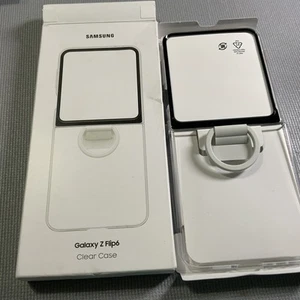 Genuine Samsung Clear Case For Galaxy Z Flip6 EF-QF741 (USED/EXCELLENT) - Picture 1 of 5
