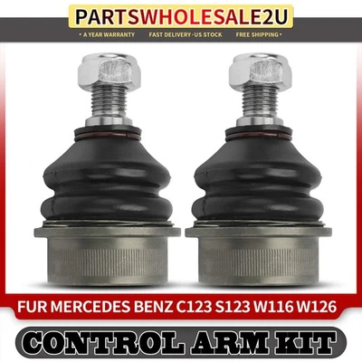 2x Rótulas delanteras inferiores para Mercedes Benz 240D 280E 380SE 450SE 500SEL 560SEL Foto 1 de 4