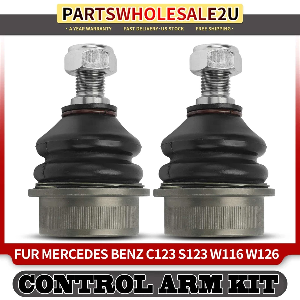 2x Rótulas delanteras inferiores para Mercedes Benz 240D 280E 380SE 450SE 500SEL 560SEL Foto 1 de 4