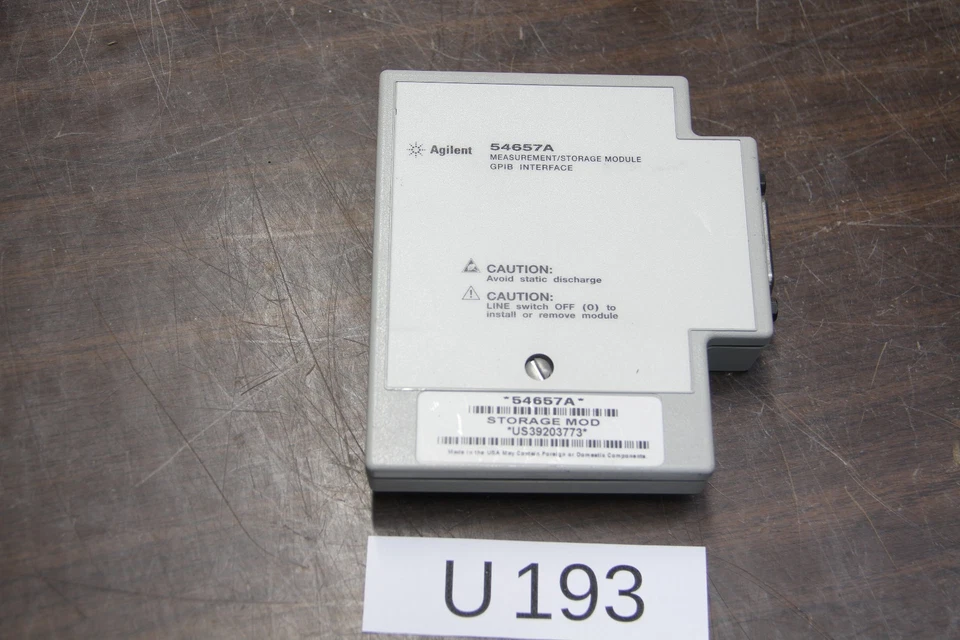 KEYSIGHT AGILENT HP 54657A MEASUREMENT STORAGE HP-IB INTERFACE MODULE # U193 - Photo 1/1