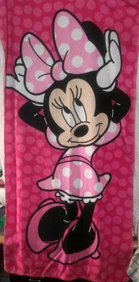 Towel - Disney - Minnie Mouse - Too Cute Pink Beach/Bath New 27x54" - Image 1 of 3