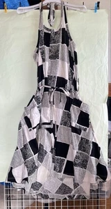 Y'S Transformed Dress Black Beige Top - Picture 1 of 12