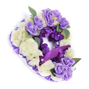 Artificial Heart Shaped Wreaths Wedding Wreaths Fake Flowers Decoratio 8921 CS - Picture 1 of 12