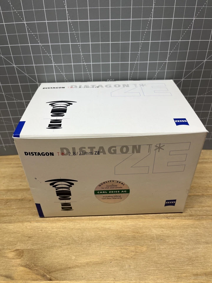 BRAND NEW  ZEISS Distagon T 21mm F/2.8 ZE LENS for Canon EF - Image 1 of 4