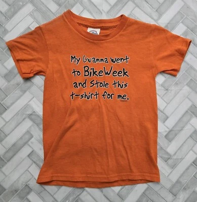 Grandma Went To Bike Week Orange Shirt XS Toddler Short Sleeve - Image 1 of 3