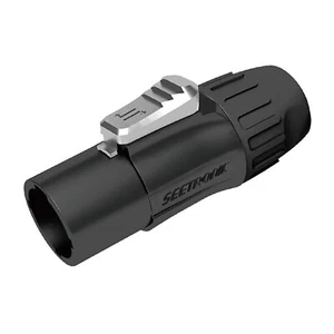Seetronic Connector SAC3MX Black, Male, Lockable,3Pin, Waterproof IP65, Power-in - Picture 1 of 6