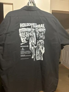 Vintage "Cannibal Holocaust" Rotten Cotton XL button up work shirt rare Deodato - Picture 1 of 2