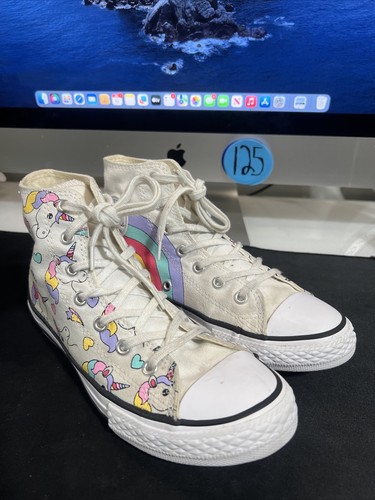 Scarpe da ginnastica Converse Youth Chuck Taylor All Star Unicorn Rainbow taglia 3 anni