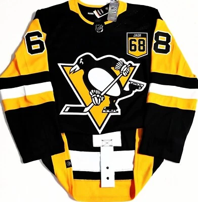 CAMISETA AUTÉNTICA ADIDAS PRO-46 JAROMIR JAGR #68 RETIRO PITTSBURGH PENGUINS Foto 1 de 4