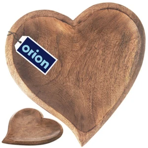 Holzteller Snackteller Servierteller für Snacks Vorspeisen Holz MANGO 25x25 cm - Bild 1 von 6