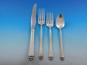 Satin Beauty By Oneida Sterling Silver Regular Size Place Setting(s) 4pc - Picture 1 of 5