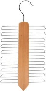 IPEA Elegante Portacravatte da Armadio in Legno con 20 Barre - Porta Cravatte da - Foto 1 di 7