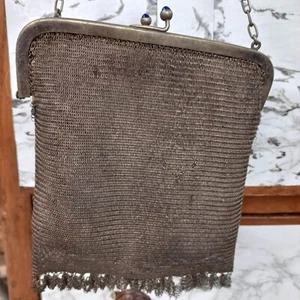 Antiguo bolso de mano tejido para damas pequeñas - Imagen 1 de 8