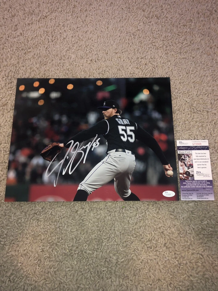 Jon Gray Signed 11x14 Photo Colorado Rockies Jsa Authentication - Image 1 of 1