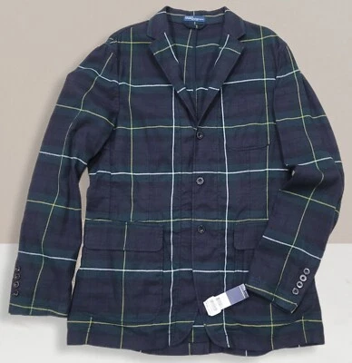 NUEVO Blazer Polo Ralph Lauren Para Hombre Tartán Cuadros Talla 44, Hecho en Italia Minorista $450 Foto 1 de 4