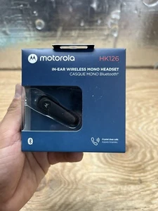 Motorola In-Ear Bluetooth Wireless Mono Headset HK126 - Black - Zdjęcie 1 z 6