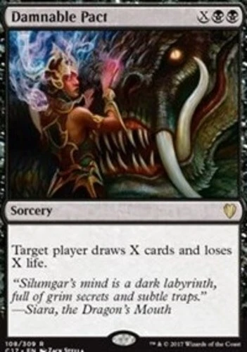 Damnable Pact ~ Near Mint Commander 2017 MTG Magic UltimateMTG Black Card - Image 1 of 1