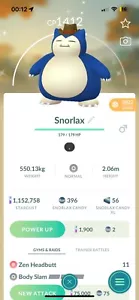 Pokemon Go Shiny Snorlax Cowboyhut - Instant Trade - Bild 1 von 1