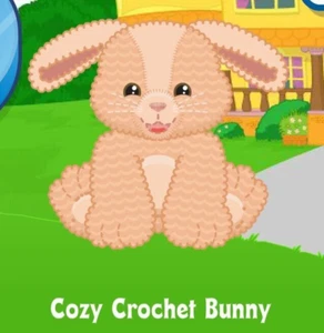 Webkinz Classic Cozy Crochet Bunny Pet Code Only - Picture 1 of 3