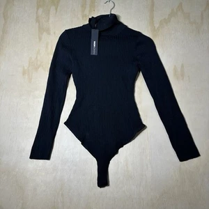 Traje de cuerpo negro Fashion Nova nuevo con etiquetas XL - Imagen 1 de 6
