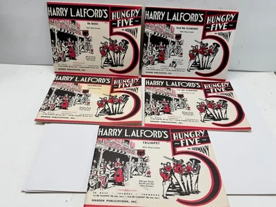 Harry L. Alford's Hungry Five  Germany Trombone Trumpet Clarinet bass Wise Crack - Image 1 of 4