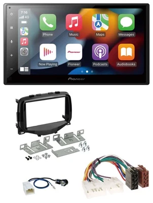 Pioneer DAB Bluetooth 2DIN USB MP3 Autoradio für Toyota Aygo (2014-2021) - Bild 1 von 4