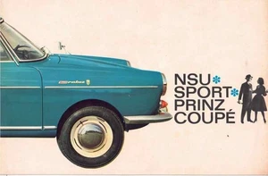 Katalog Prospekt NSU Sport Prinz 11/1964 Frankreich - Bild 1 von 2