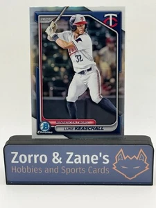 LUKE KEASCHALL 2024 Bowman DRAFT - Chrome  REFRACTOR #BDC-82 Minnesota Twins - Picture 1 of 2