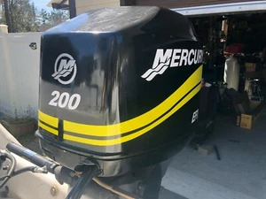 MERCURY BOAT MOTOR COWL DECAL SET Yellow Stripe kit + Size Choices NEW! - Picture 1 of 6