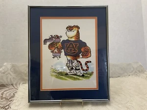 Mike Lester Framed Auburn Aubie 12”x15” Print Signed Numbered COA - Picture 1 of 9