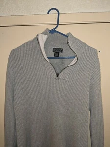Polo Jeans Co. Ralph Lauren MFG Grey Standard Issue Ribbed Sweater Size L - Picture 1 of 5