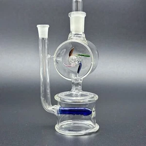 Mini percolatore fumo tubo acqua tubo a vento vetro 5,3" narghilè tubo dell'acqua narghilè - Foto 1 di 15
