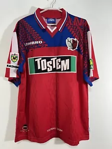 Kashima Antlers Home football shirt 1997 RARE Jersey Umbro Mens Size O - Picture 1 of 14