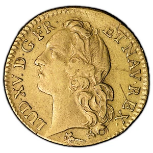 France - Louis XV - Louis d'or au Bandeau - 1741 X Amiens - 15 992 exemplaires - Imagen 1 de 2