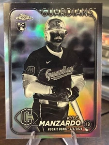 2024 Topps Chrome Update Negative Refractors #USC26 Kyle Manzardo - Picture 1 of 2