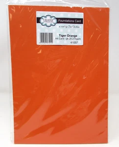Tarjeta Creative Expressions A4 Foundations Tigre Naranja 20ct #41057 Artesanía NUEVA - Imagen 1 de 4