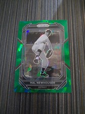 2023 Panini Prizm Green Cracked Ice Hal Newhouser Detroit Tigers #285