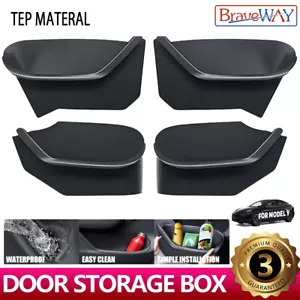 4PCS TPE Door Side Storage Box for Model Y Protector Accessories 20-2024 - Foto 1 di 12