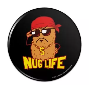 Nug Life Chicken Nugget lustiger Humor kompakte Tasche Handtasche Hand Make-up Spiegel - Bild 1 von 8