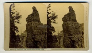 FOTO THURLOW vintage stereoview PILLAR JUPITER Williams Canon MANITOU Colorado - Foto 1 di 3