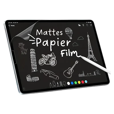 2x Papier Schutzfolie für iPad Blendfreiem Matt PET zum Zeichnen - Bild 1 von 4